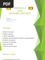 Firewalls For Network Sec