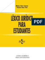 Diccionario - Lexico Juridico Para Estudiantes Editorial Tecnos