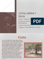 Beneficios Del Suelo de La Costa, Sierra y Selva