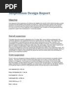 Suspension Design Report