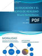 La Educación y El Principio de Realidad