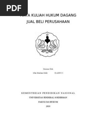 Makalah Jual Beli Perusahaan