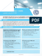 ISO 13485 Lead-Auditor - Four Page Brochure