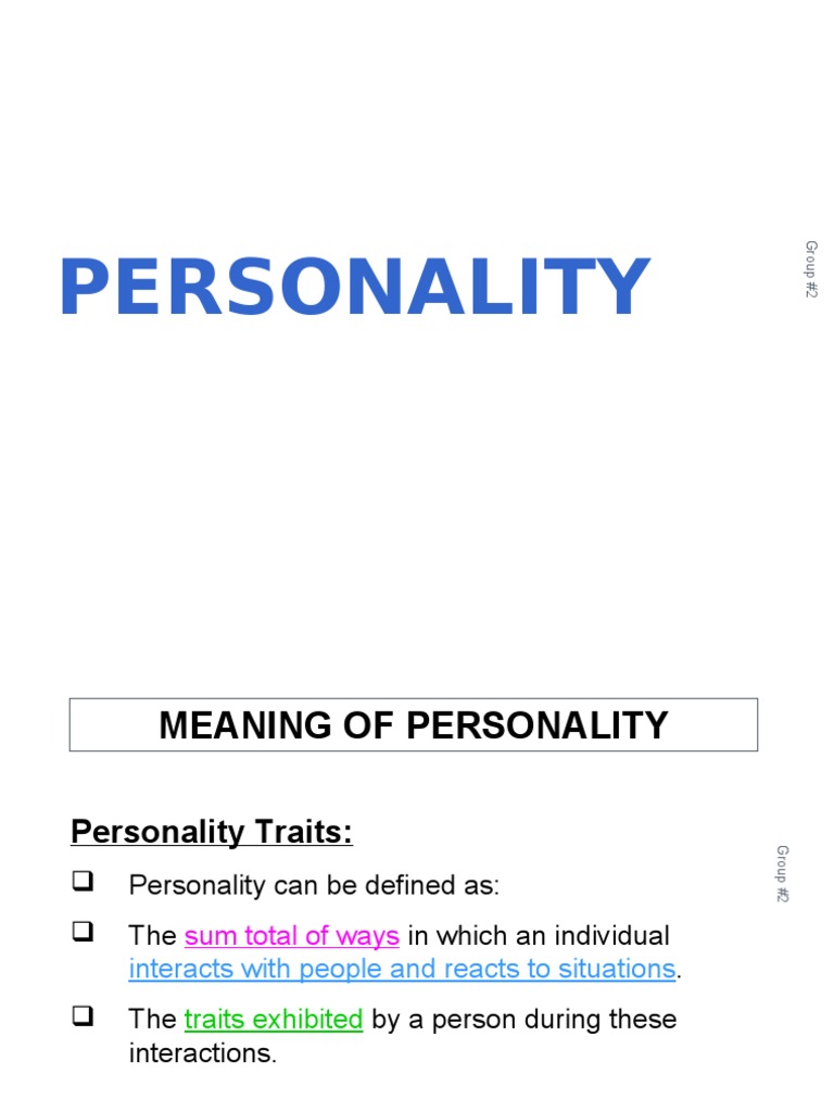Personality | PDF