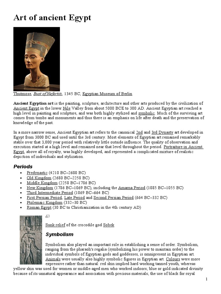 Art of Ancient Egypt | PDF | Ancient Egypt | Sculpture