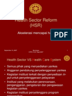 Health Sector Reform