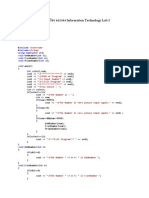 การบ้านวิชา 662304 Information Technology Lab 1: #include #include using namespace void int void int void int void int