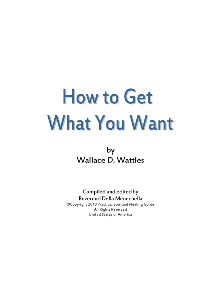 How To Get What You Want | PDF | Business