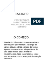 Estanho Propriedades Caracteristicas Aplicacoes Trabalho Del Carlos Elias PDF