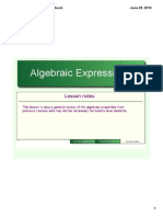 1 3 Algebraic Expressions Final