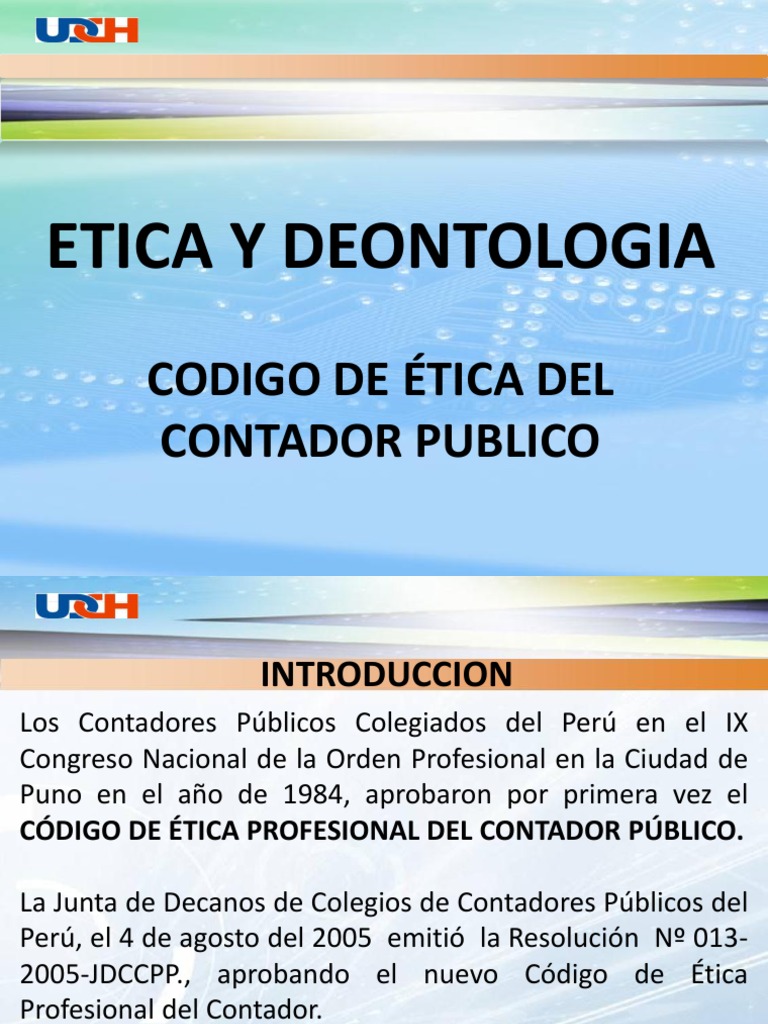 Codigo de Etica Del Contador Publico | PDF | Contador | Contabilidad