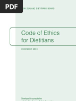 Download Code of Ethics for Dietitians by Scarlet SN19229663 doc pdf