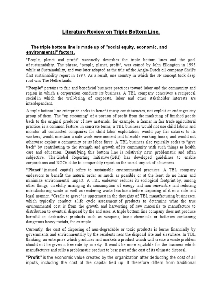 Structured literature review example image