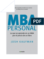 MBA Personal (Indice) (TXT)