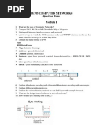 08.703 Computer Networks Question Bank: Ans: PPP Data Frame