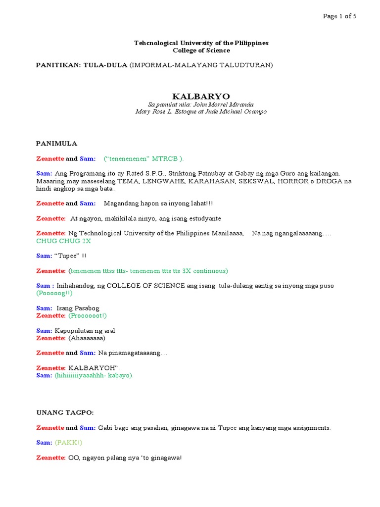 Tula Dula | PDF