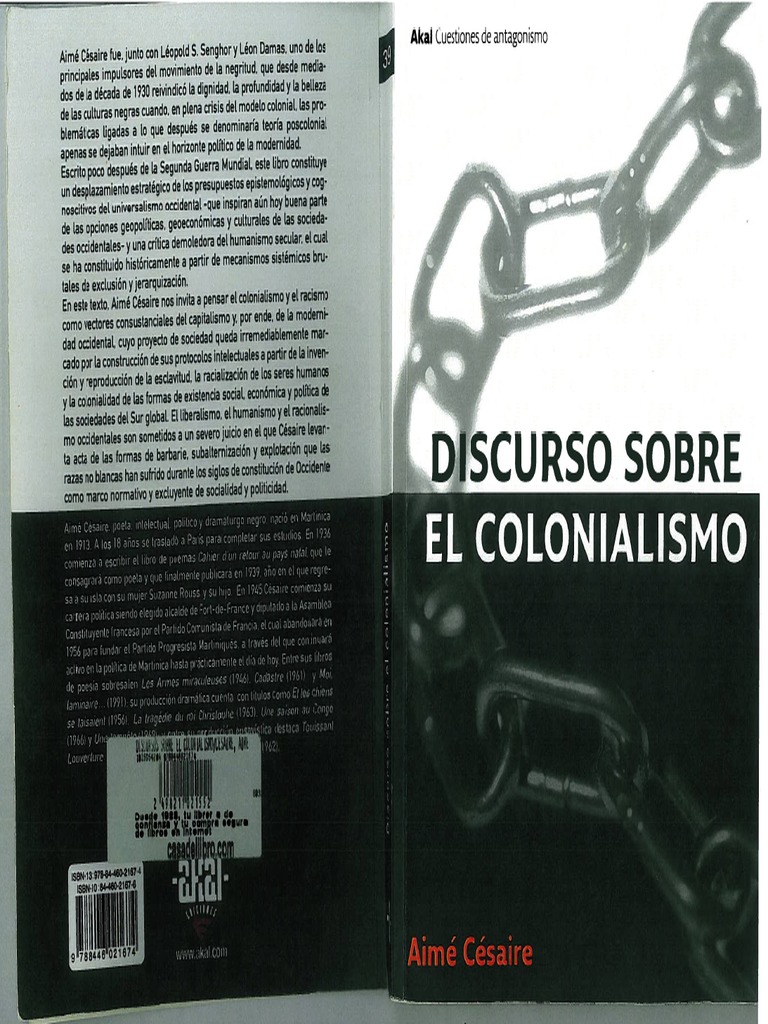 Aime Cesaire Discurso Sobre El Colonialismo