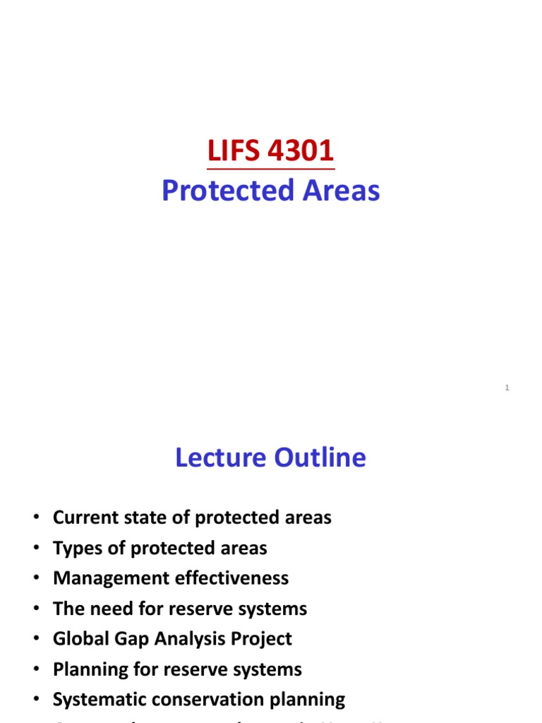 Protected Areas Pdf Protected Area Conservation Biology