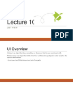 Lecture 10 ListView