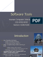 Software Tools: Human Computer Interaction CIS 6930/4930 Section 4188/4186
