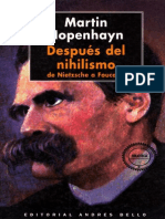 Hopenhayn-Despues Del Nihilismo