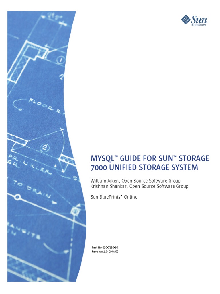 Mysql™ Guide For Sun™ Storage 7000 Unified Storage System | PDF | My ...
