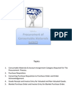 Topic - 8 (Basics) Procurement of Consumable Materials, SAP MM