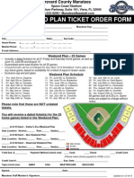 2014 Manatees Weekend Plan Ticket Order Form