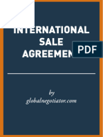International Sale Agreement Sample