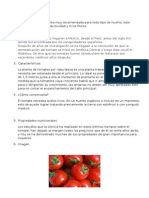 Informe Hortaliza Tomate
