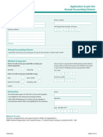 Application For VAT Annaul Accounting