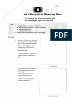 Transport of Materials in Flowering Plants