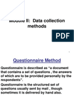 Questionnaire Method 