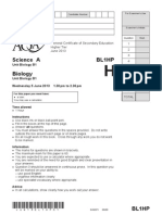 Biology Unit 1 Question Paper