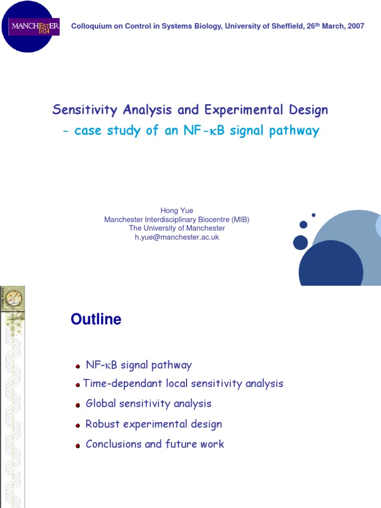 Maxdet in NF-kB Sensitivity Analysis | PDF | Sensitivity Analysis | Nf κb