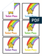Toilet Passes