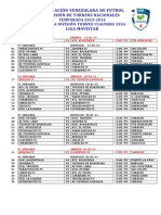 Calendario Clausura 2014 Primera Division