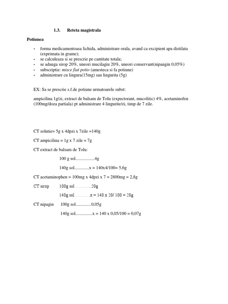 Reteta Magistrala | PDF