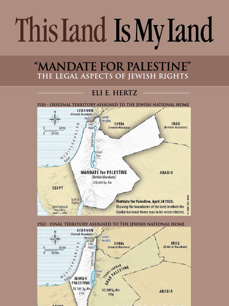 Mandate for Palestine 'English' Palestinian Territories Mandatory
