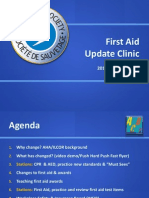 First Aid Update Clinic Highlights 2010 CPR and First Aid Guidelines Changes