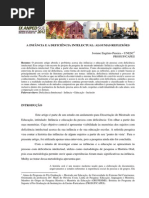 A INFÂNCIA E A DEFICIÊNCIA INTELECTUAL ALGUMAS REFLEXÕES