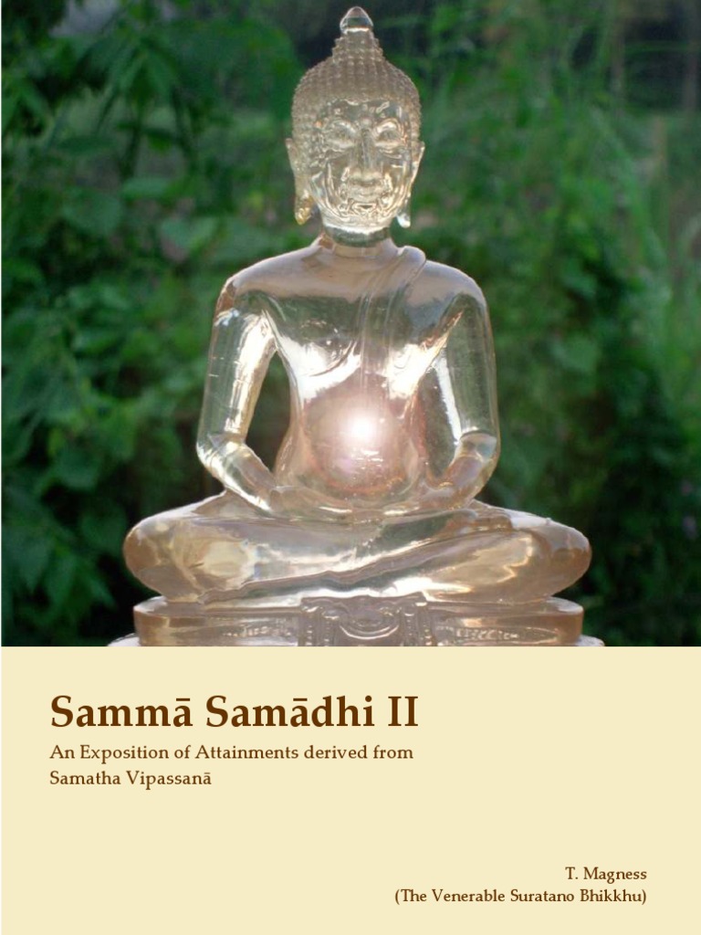 Samma Samadhi II 02nov07 | PDF | Consciousness | Good And Evil