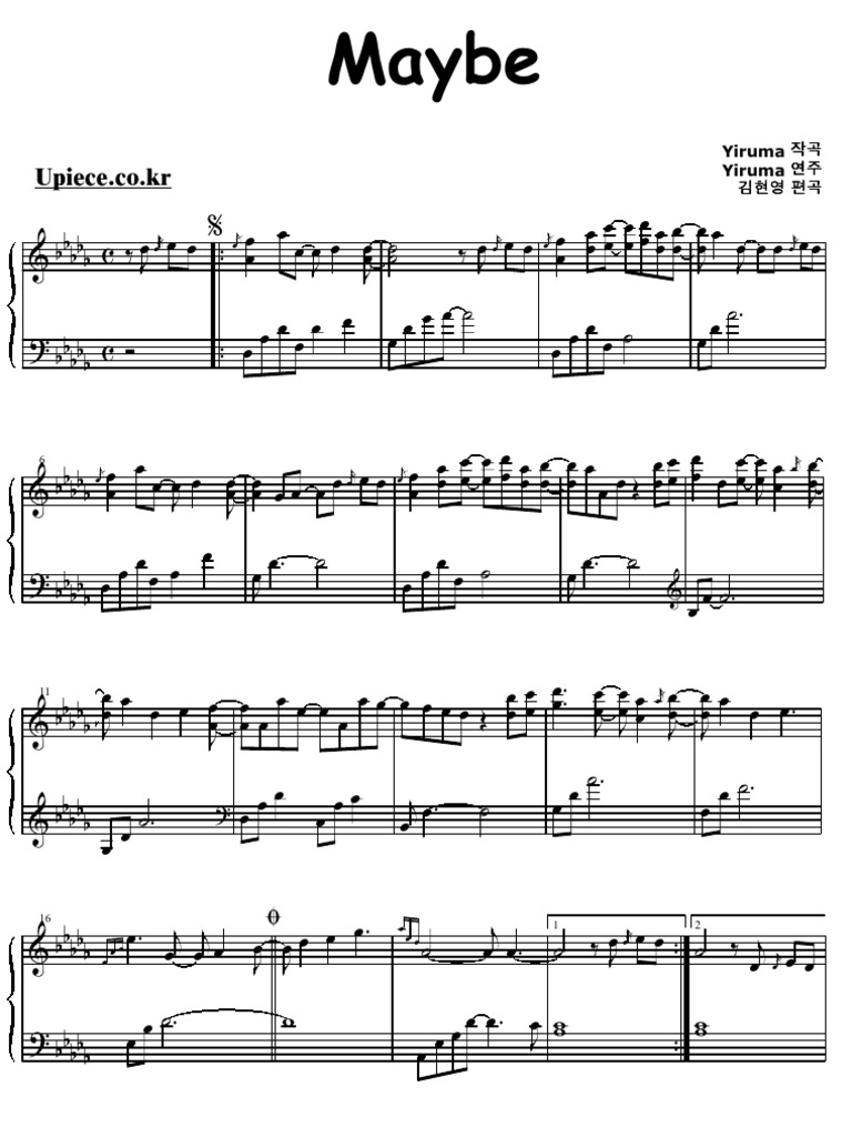 Yiruma Maybe