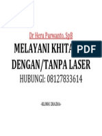 DR Heru Purwanto, SPB: Melayani Khitanan Dengan/Tanpa Laser