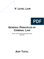 Criminal Law Study Units