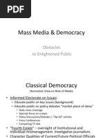 Mass Media & Democracy