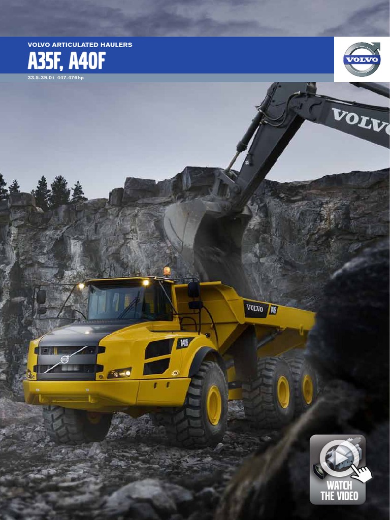 Volvo A35F & A40F Articulated Haulers | PDF | Automatic Transmission ...