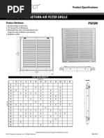 Proslect Filter Grille PSFGW