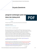 Pengaruh Sambungan Pada Batang Tekan Dan Batang Tarik - The Works of Wiryanto Dewobroto