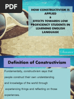 How Constructivism is Applied